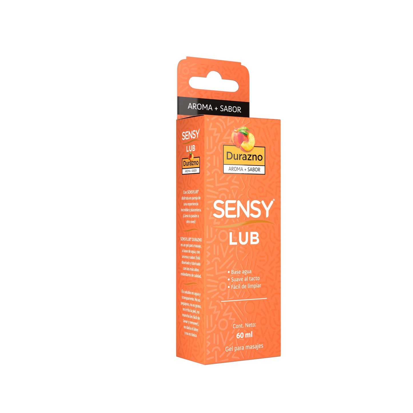 Sensy Lub Durazno - botella 60ml